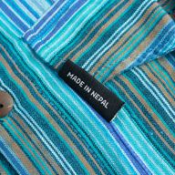 Nomad Sari Grandad Shirt - Turquoise - XL
