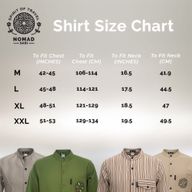 Nomad Sari Grandad Shirt - Black Purple - XL