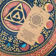 Nomad Sari Stonewashed Cotton T-Shirt - Stay Wild Moon Child - Blue - Large