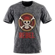 Nomad Sari Stonewashed Cotton T-Shirt - Rebel - Charcoal - XL