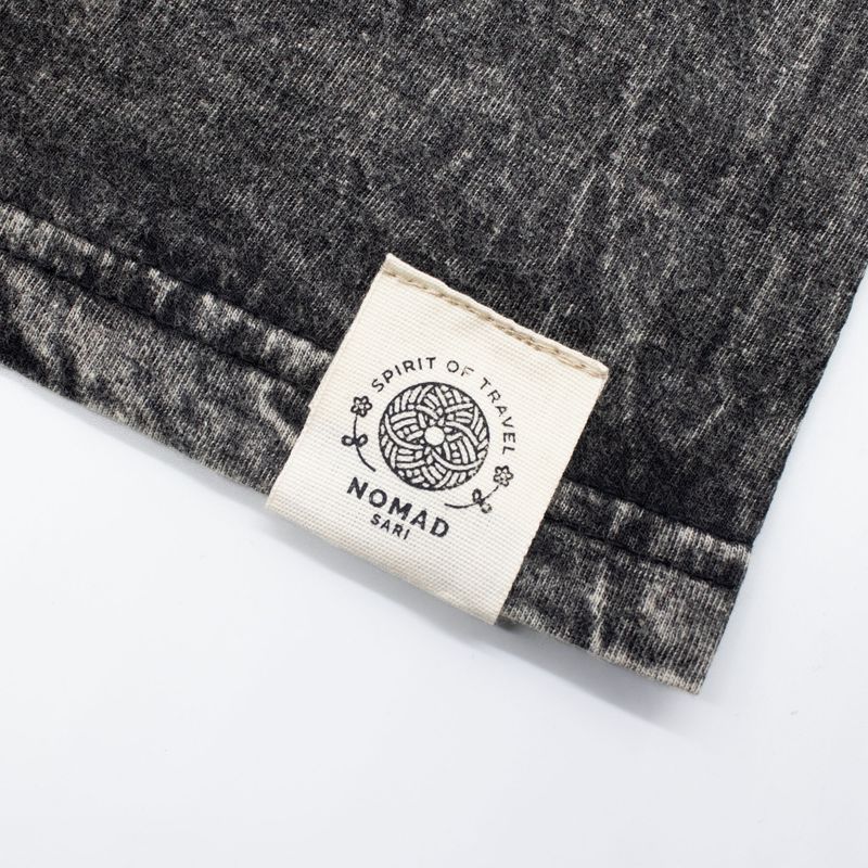 Nomad Sari Stonewashed Cotton T-Shirt - Rebel - Charcoal - XL