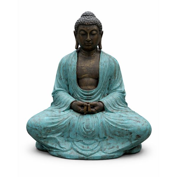 Large Turquoise & Stone Thai Buddha - 0.96m