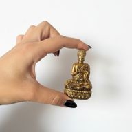 Brass Miniature Gods - Buddha (110gms) - 76mm