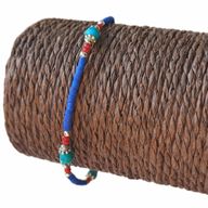 Nepalese Extra Fine Gem Bracelet- Blue Onyx