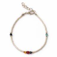 Nepalese Extra Fine Gem Bracelet - Pearl & Cut Beads