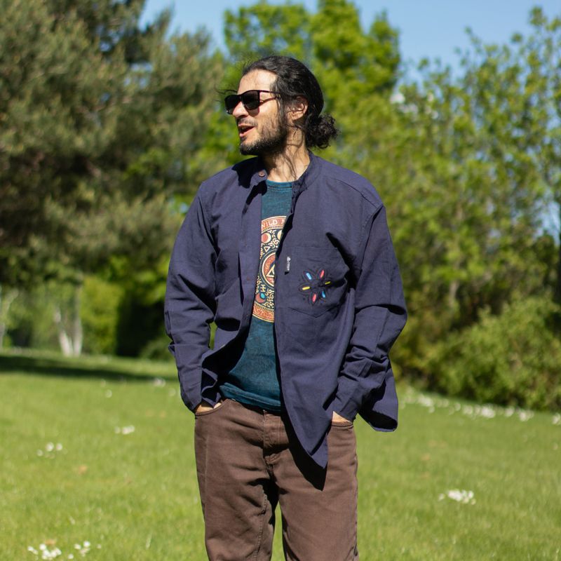 Nomad Sari Kathmandu Shirt - Indigo - Medium