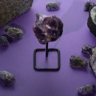 Mineral Specimen on Metal Stand - Amazonite