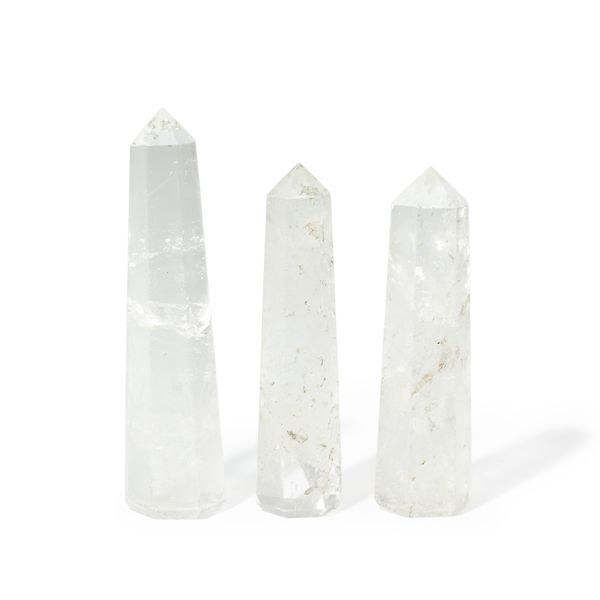 Gemstone Six Face Obelisk Point approx 11cm - Clear Quartz