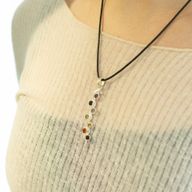 Indian Devotional Pendant - Silver Plated (45cm Cord)- Snake Chakra