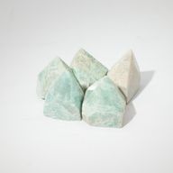 Gemstone Top Polished Points - Indian Amazonite (approx 5-6 pieces)