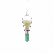 Angel Pendulum with Ring- Green Adventurine