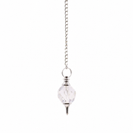 Facted Gemstone Pendulum - Rock Quartz