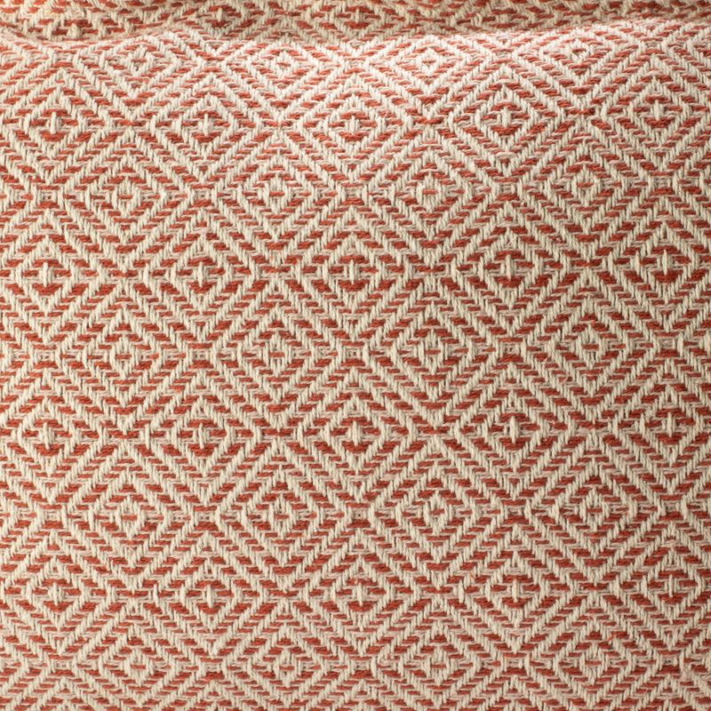 Classic Cushion Cover - Burgundy Squares- 30x50cm - Lumber Style