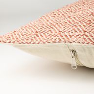 Classic Cushion Cover - Burgundy Squares - 60x60cm - Jumbo Style