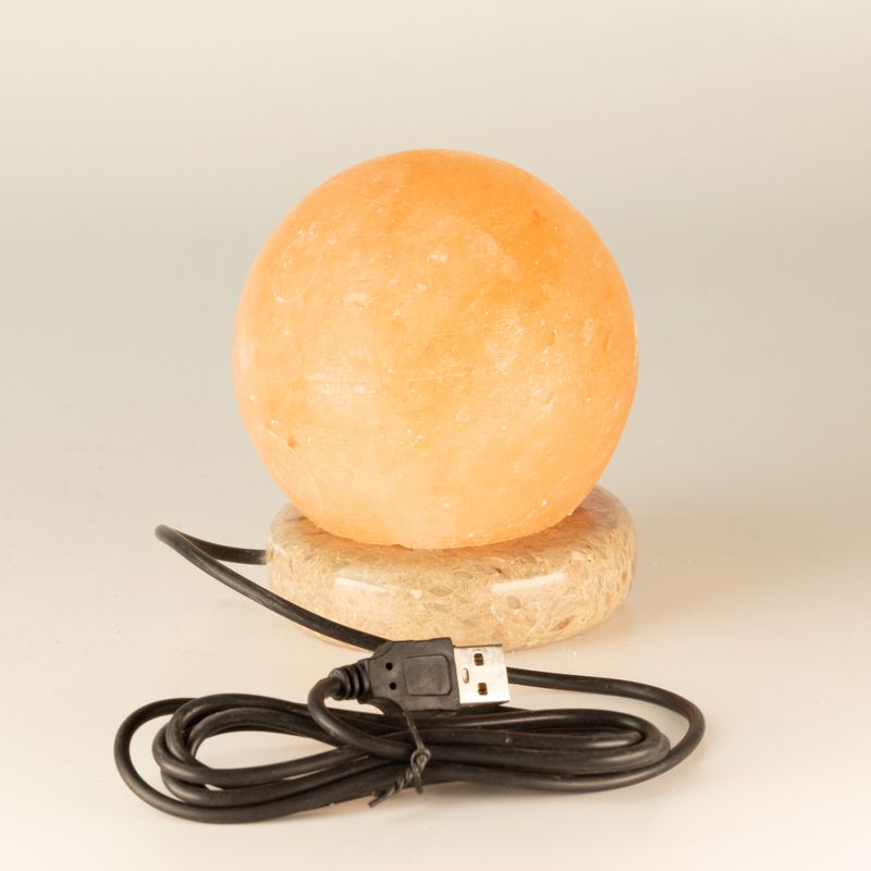 Quality USB Ball Salt Lamp - 8 cm (single)