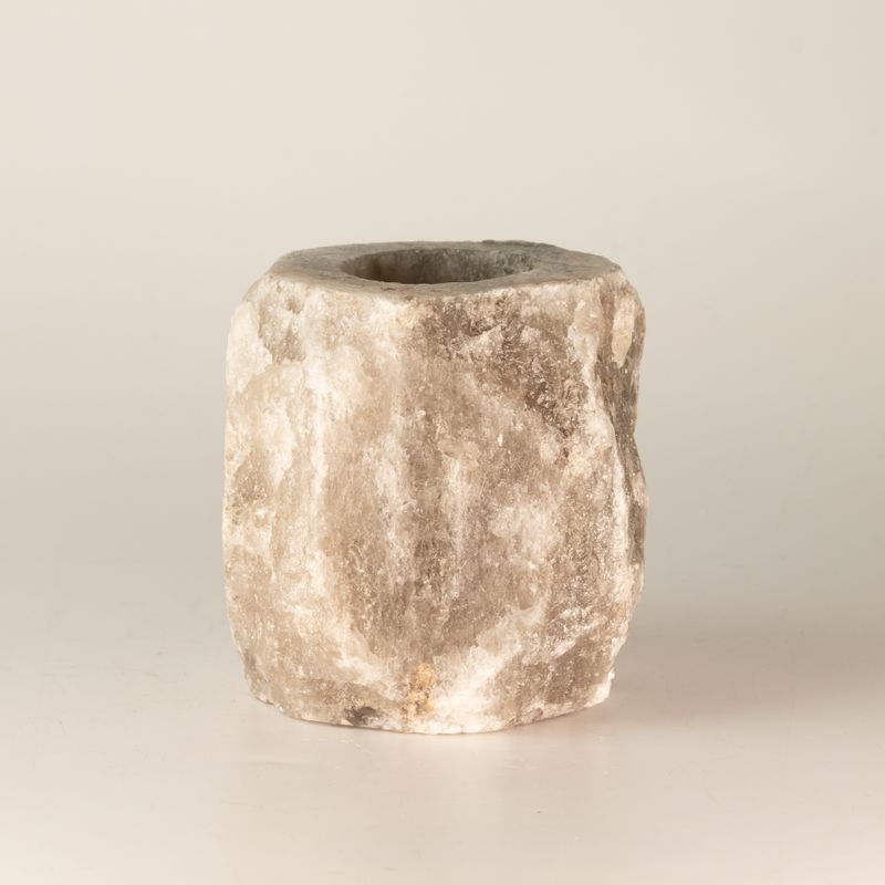 Grey Salt Candle Holder 600-800g