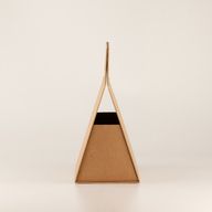 Flat Pack Gift Box - Hand Box (20x10x20cm) - Brown Craft
