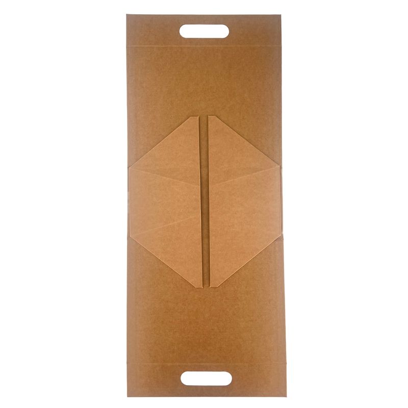Flat Pack Gift Box - Hand Box (20x10x20cm) - Brown Craft