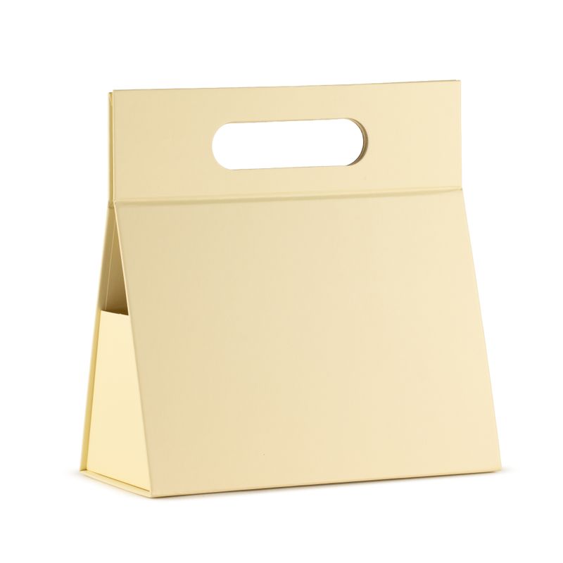Flat Pack Gift Box - Hand Box  (20x10x20cm) - Ivory