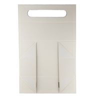 Flat Pack Gift Box - Wine Box Shape (33.5x10x10.5cm) - White