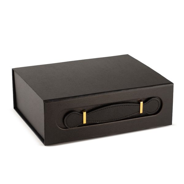 Flat Pack Gift Box - Med Hamper  (24x18.2x8cm) - Black