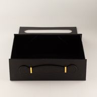 Flat Pack Gift Box - Med Hamper (24x18.2x8cm) - Black