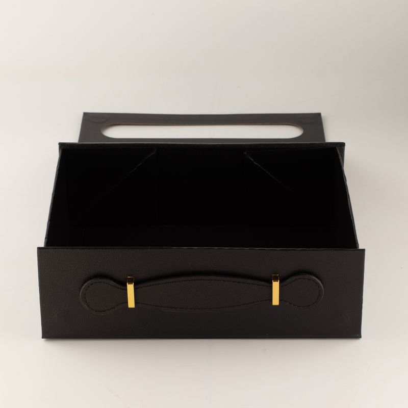 Flat Pack Gift Box - Med Hamper (24x18.2x8cm) - Black