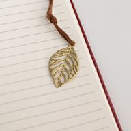 Intention Note Book - LCD Wipe Screen - Red Leather Effect - Brass Leaf - 80 Leafs
