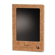 Intention Note Book - LCD Wipe Screen - Cork Leather Effect - Brass Leaf - 80 Leafs
