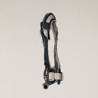 PAW - XS (2-4Kg) Dog Step-in Guardian Harness with Reflective Mesh - Rock Grey - Black Obsidian Charm