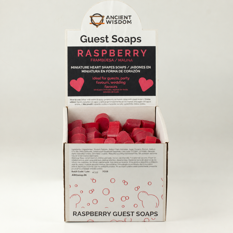 Heart Guest Soaps - Raspberry