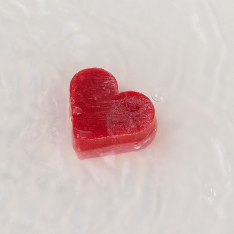 Heart Guest Soaps - Raspberry