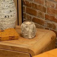 Grey Salt Candle Holder 600-800g
