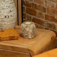 Grey Salt Candle Holder 600-800g