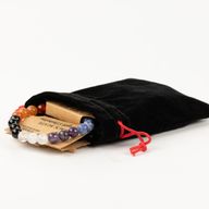 Quality Velvet Pouch - Black 10x12cm