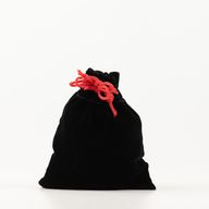Quality Velvet Pouch - Black 10x12cm
