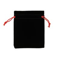 Quality Velvet Pouch - Black 10x12cm
