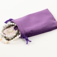 Quality Velvet Pouch - Purple 10x12cm