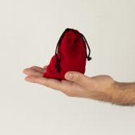 Quality Velvet Pouch - Red 10x12cm