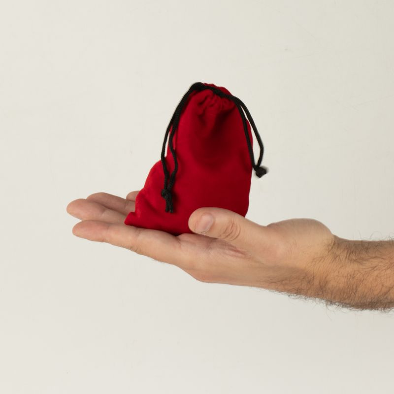 Quality Velvet Pouch - Red 10x12cm