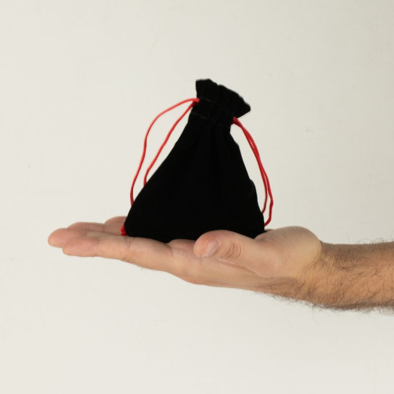 Quality Velvet Pouch - Black 10x12cm