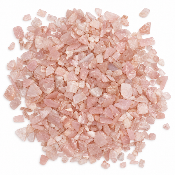 Rose Quartz Gemstone Chips Bulk - 1KG