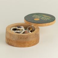 Round Enamelled Box - Stay Wild Moon Child