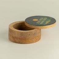 Round Enamelled Box - Stay Wild Moon Child