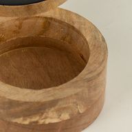 Round Enamelled Box - Dragon Yin Yang