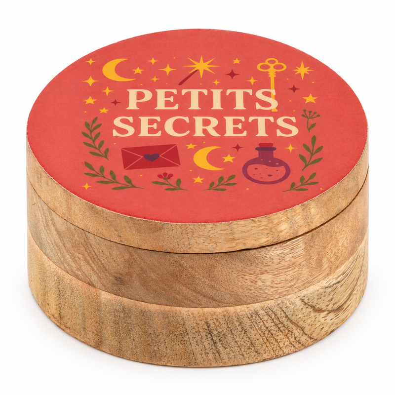 Round Enamelled Box - Petite Secrets