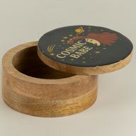 Round Enamelled Box - Cosmic Babe