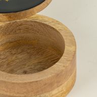 Round Enamelled Box - Cosmic Babe