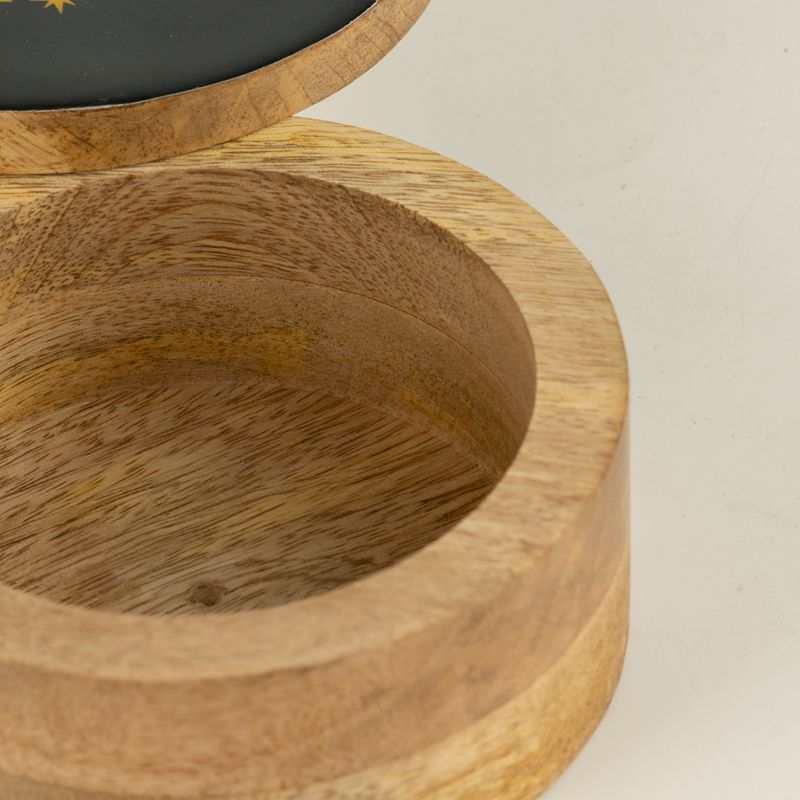 Round Enamelled Box - Cosmic Babe