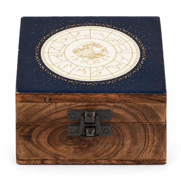 Small Enamelled Box -  Aquarius